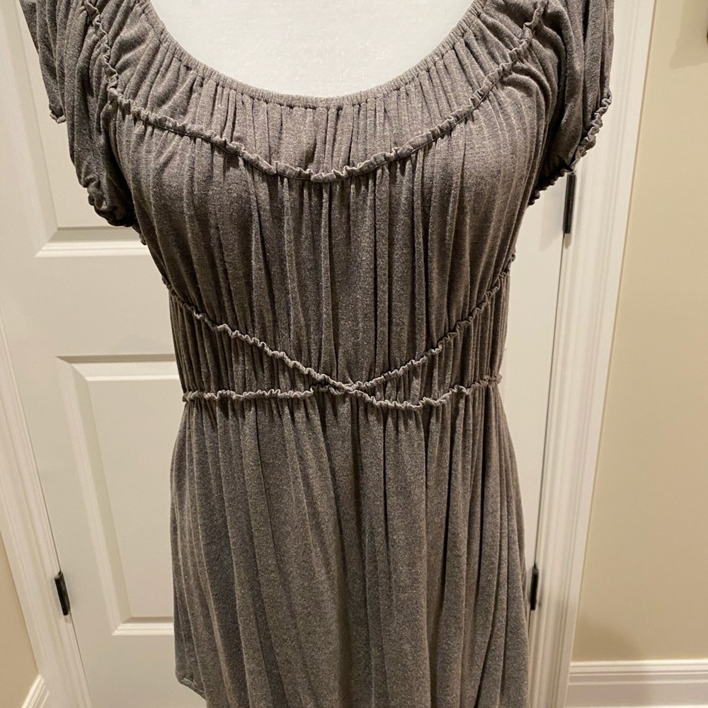 Max Studio Peasant Ruched Top